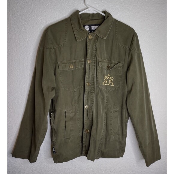 Starcraft 2 Terran War Machine Military Jacket Men's Small Green Jinx x Blizzard - Picture 1 of 14